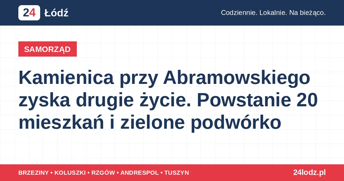 Kamienica przy Abramowskiego zyska drugie życie. Powstanie 20 mieszkań i zielone podwórko